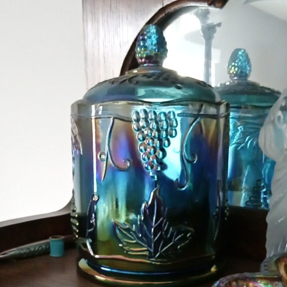 Vintage Carnival Candy Dish with lid